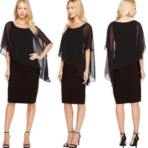 Adrianna Papell Chiffon Overlay Bandage Dress